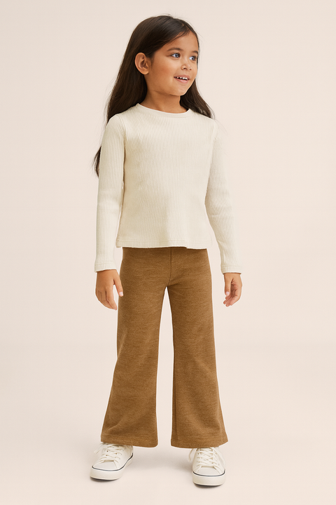Terranova Girl's Brown Wide Leg Pants |Terranova  in Lebanon