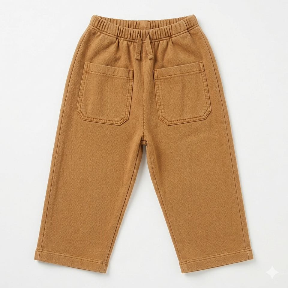 Zara Boy's Brown Elastic Waist Pants | Zara In Lebanon