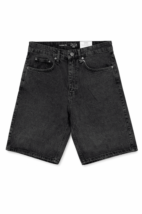 Celio Men's Black Loose Fit Bermuda Short | Celio In Lebanon