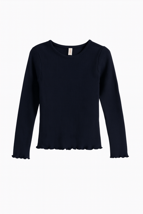 POMPdeLUX Baby Girl's Navy Short-Sleeve T-Shirt |POMPdeLUX in Lebanon