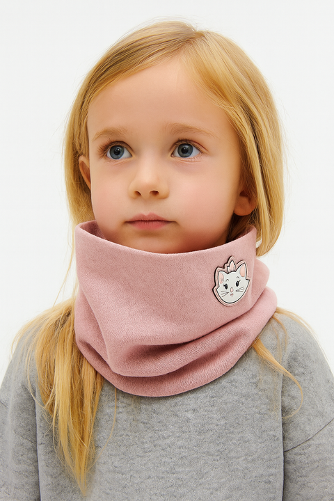 Reserved Girl's Dusty Rose Rib Knit Snood |Reserved In Lebanon