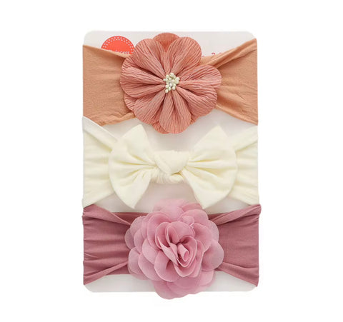 3/pcs bright color headbands