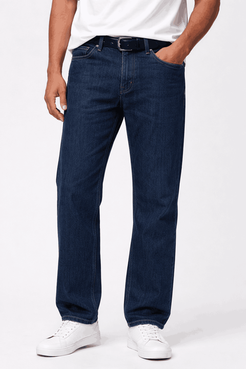 Celio Men's Blue Rinse Loose-Fit Jeans | Celio In Lebanon