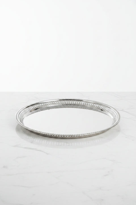 Lucky Tiger Stainless Steel Round Tray 55cm