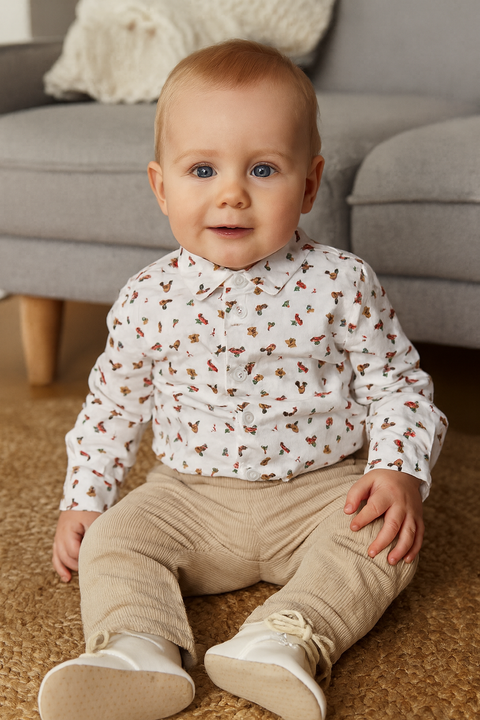 Sinsay Baby Boy's White Christmas Shirt | Sinsay In Lebanon