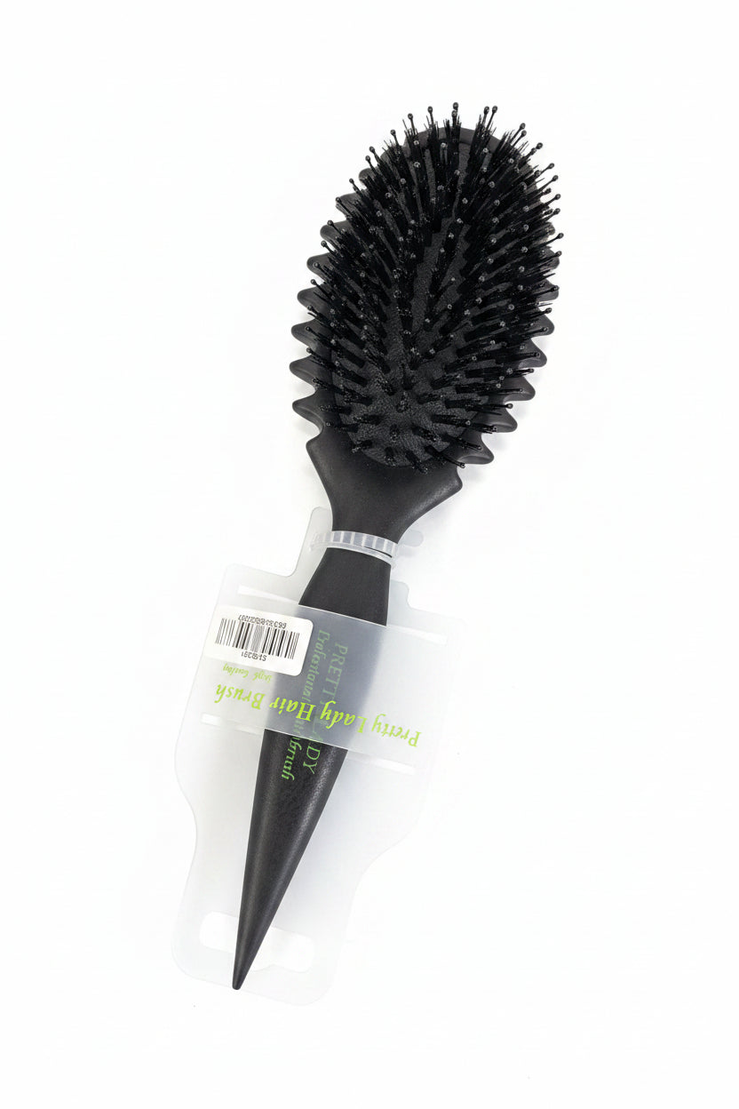 Freddy Oval Curly Black Hairbrush