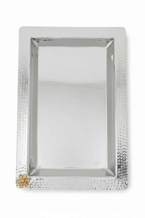 Lucky Tiger Stainless Steel Rectangular Serving Tray 44cm  (SE-04149)