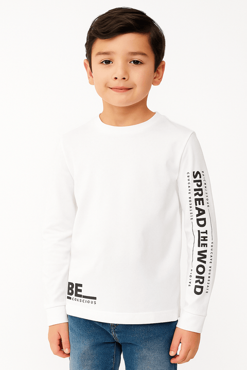 S.Oliver  Boy's Off White Long Sleeve Blouse |S.oliver In Lebanon