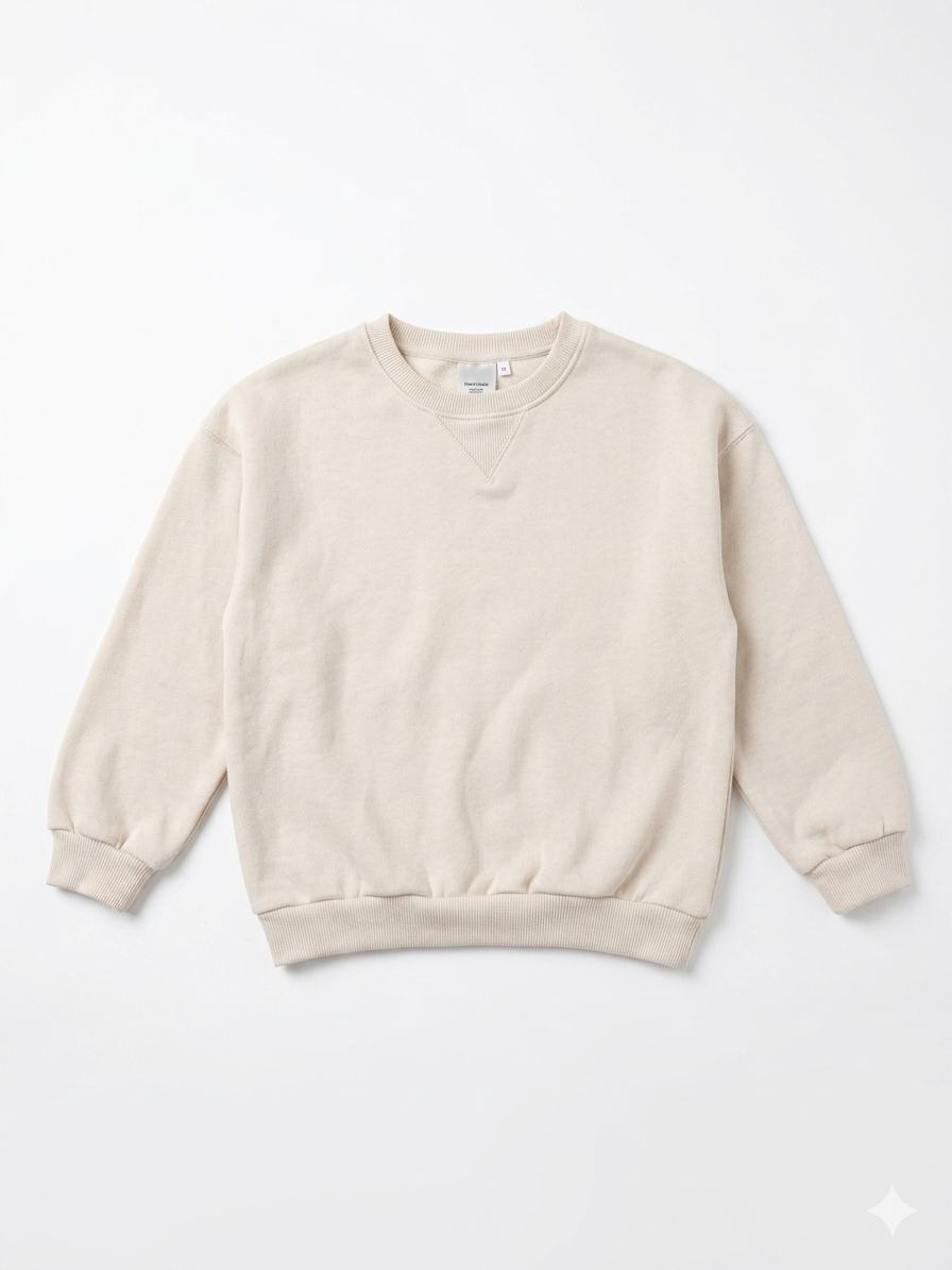 Zara Girl's Cream Plain Sweatshirt | Zara In Lebanon