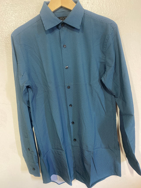 Alfani Men's Dark Green Slim-Fit 4-Way Stretch Shirt | Alfani In Lebanon