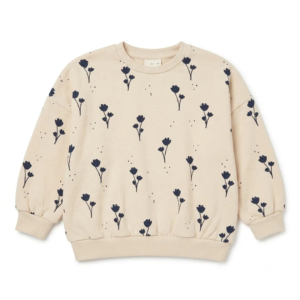 Zara Baby Girl's Cream Floral Sweatshirt | Zara In Lebanon