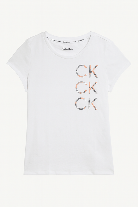 Calvin Klein Girl's Light Grey T-shirt ABFK1734