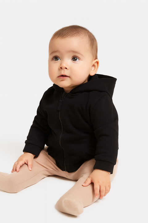 Sinsay Baby Girl Black Hooded Jacket | Sinsay In Lebanon