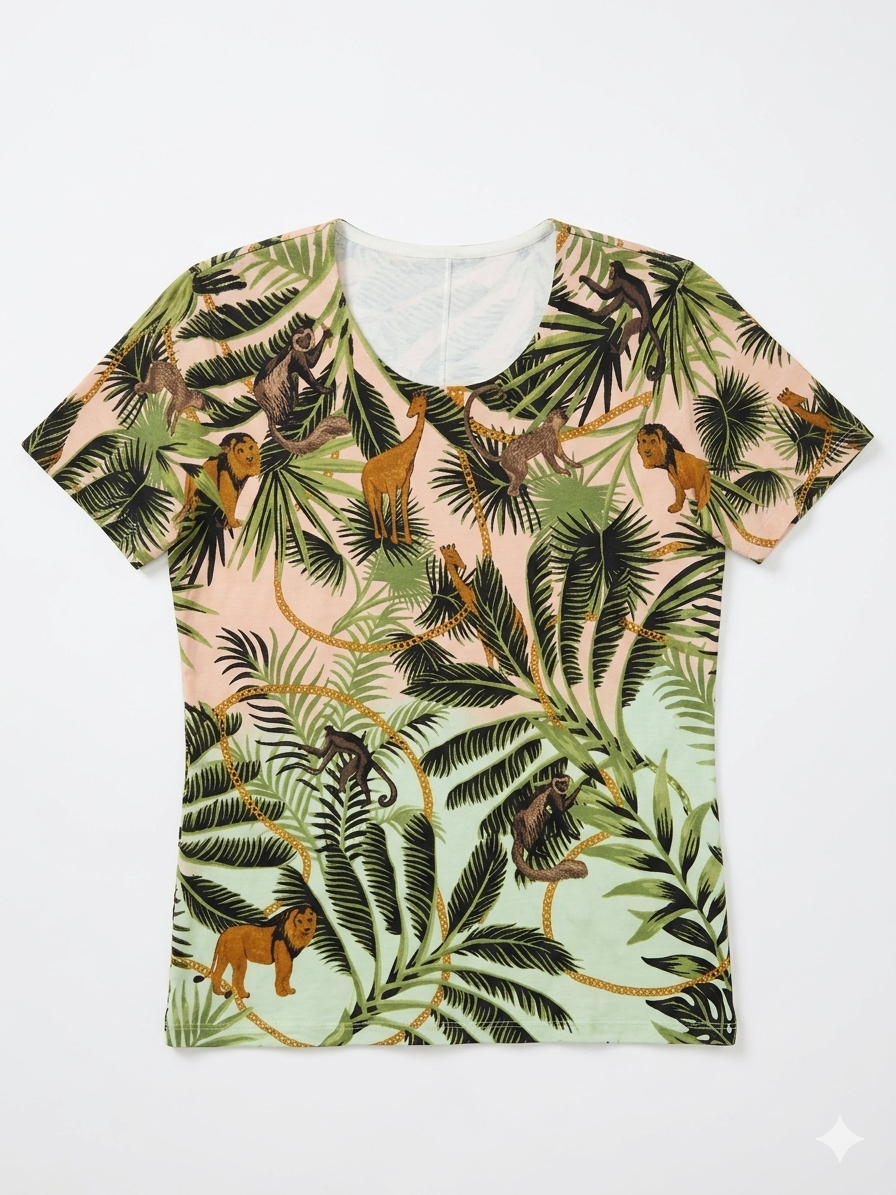 Ovanti Men's Multicolor All Over Printed T-Shirts | Ovanti In Lebanon