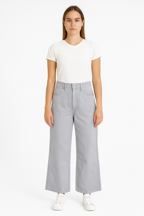 Wrangler Women's Light Blue World Wide Crop Jeans | Wrangler In Lebanon