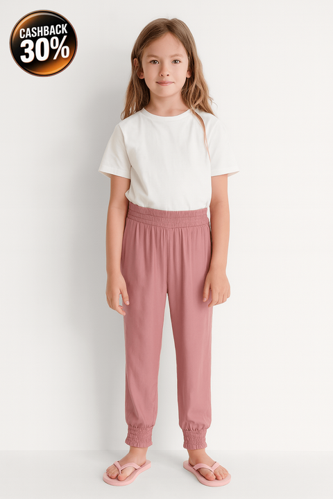 Reserved Girl's Pink Satin Pants | Reserved In Lebanon