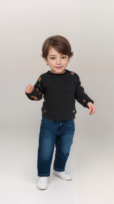 POMPdeLUX Baby Boy's Multicolor Long Sleeve Blouse | POMPdeLUX in Lebanon
