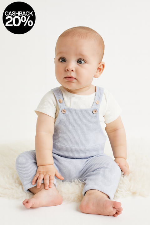 Reserved Baby Boy's Light Blue Overall | Reserved In Lebanon