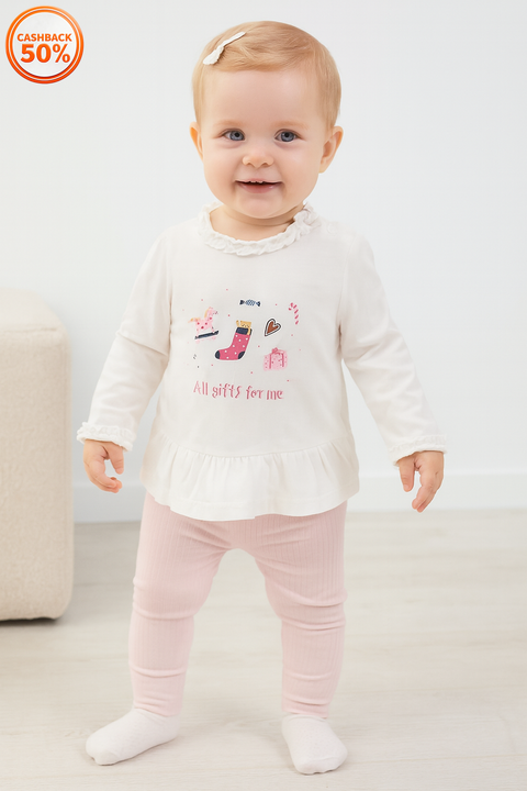 Sinsay Fox & Bunny Baby Girl's White Printed Blouse | Sinsay In Lebanon