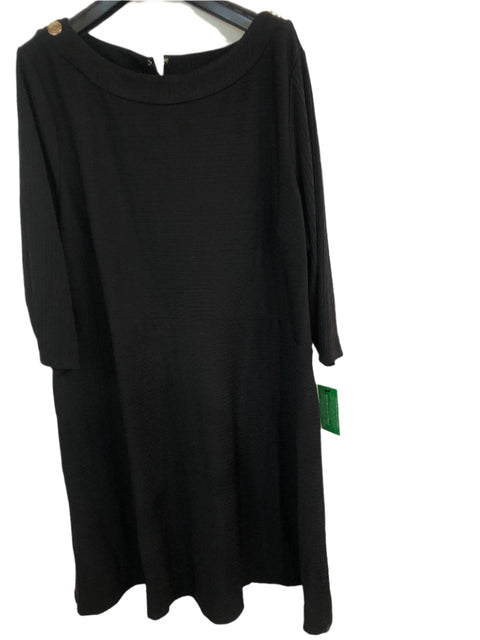Tommy Hilfiger Women's Black Curve Long Sleeve Dress |Tommy Hilfiger in Lebanon