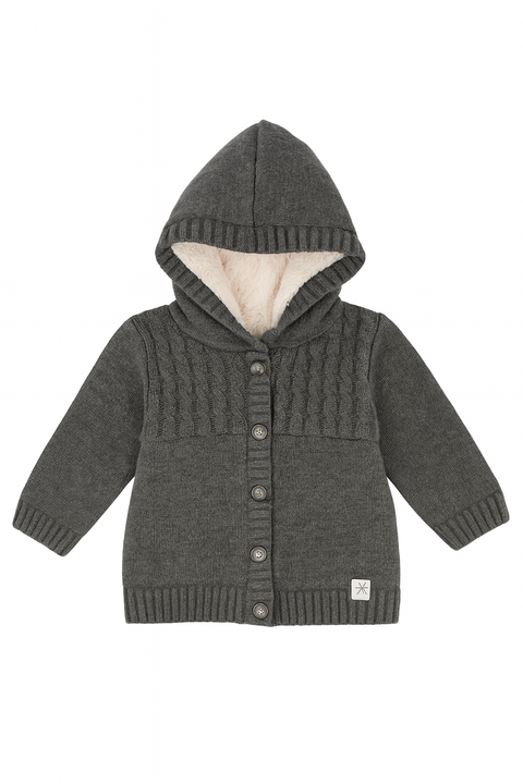 Boboli Baby Girl's Grey Buttoned Jacket | Boboli in Lebanon