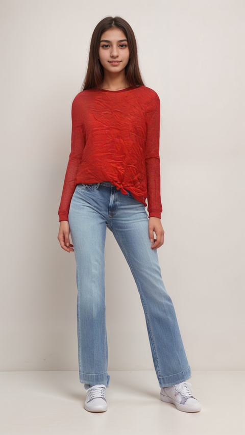 S.Oliver Girl's Red Long-Sleeve Blouse |S.Oliver in Lebanon