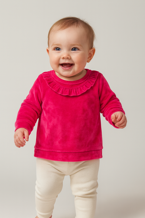 FIRST IMPRESSIONS Baby Girl's Fuchsia Sweatshirt ABFK838
