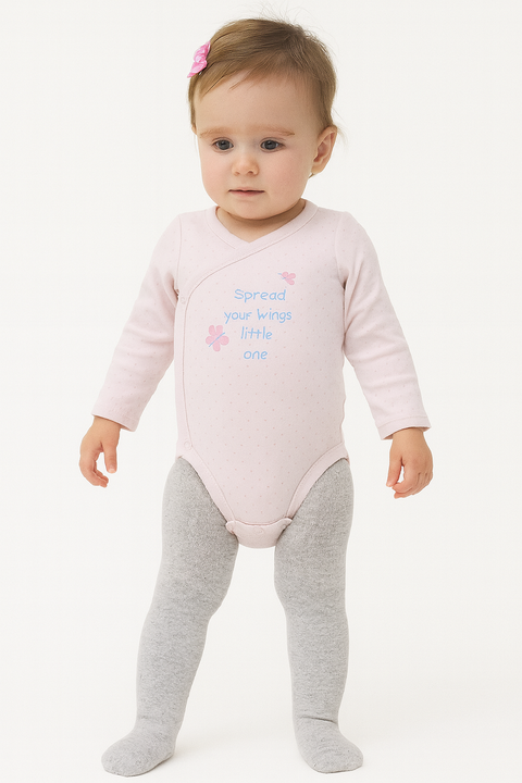 Boboli Baby Girl Pink Bodysuit 2 Pieces | Boboli In Lebanon