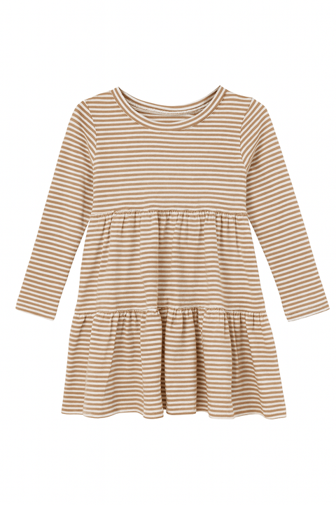 POMPdeLUX Girl's Rose Striped Helen LT Dress |POMPdeLUX in Lebanon
