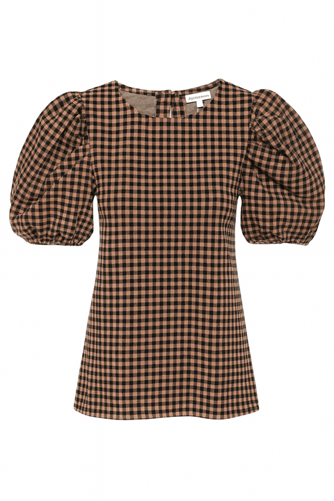 POMPdeLUX Girl's Dusty Rose Short Sleeve Heavy Blouse | POMPdeLUX in Lebanon