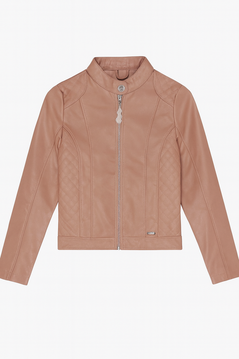 Terranova Girl's Pink Leather Jacket  | Terranova In Lebanon