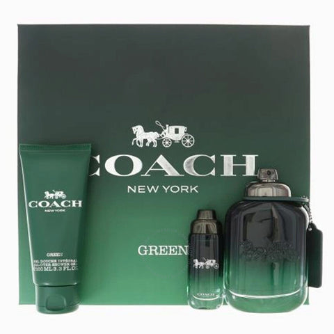 Coach New York Green Men's 3PCS Gift Set | Coach New York In Lebanon