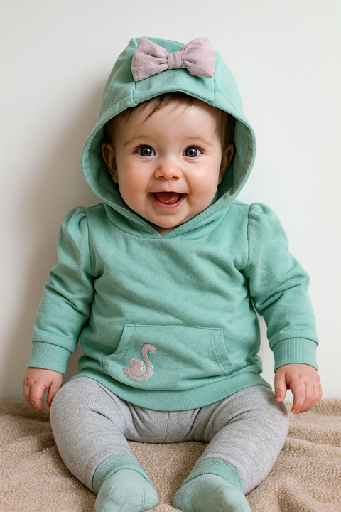 S.Oliver Baby Girl's Mint Long-Sleeve Hoodie|S.Oliver in Lebanon