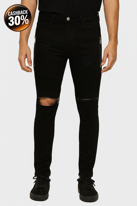 Forever 21 Men's Black Mid Rise Slim Leg Jeans | Forever 21 In Lebanon