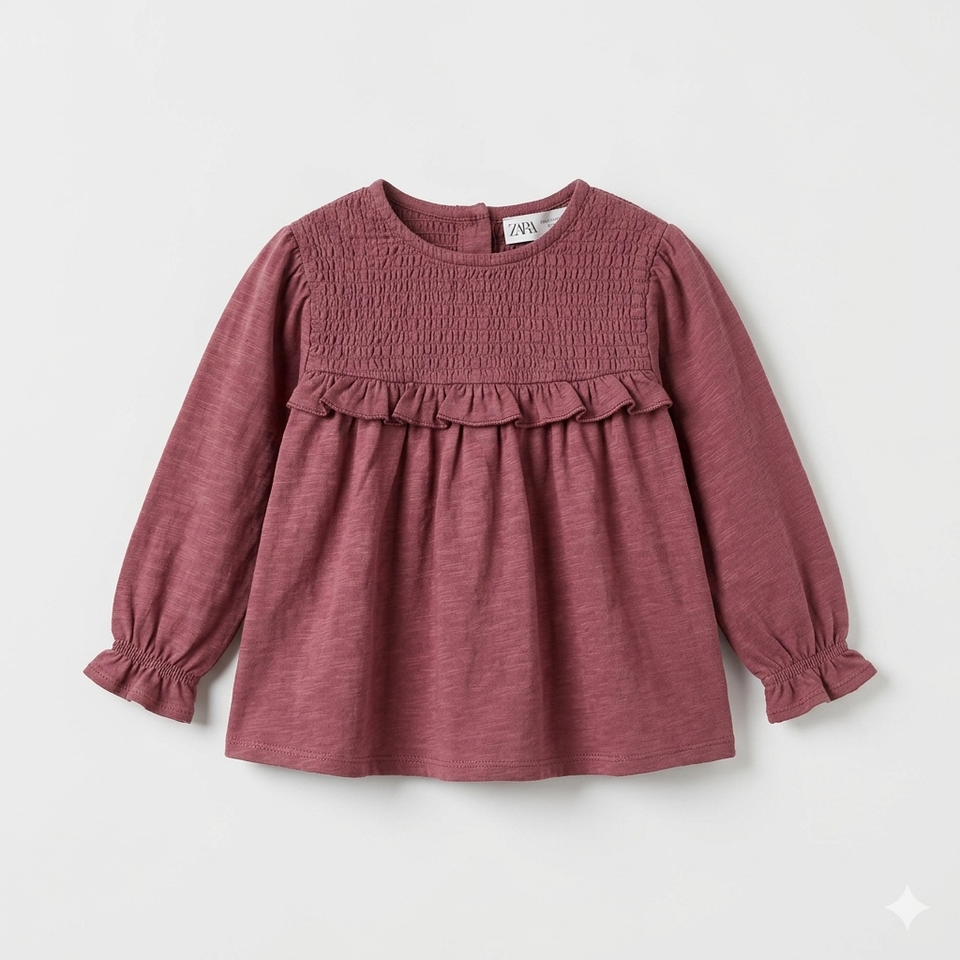 Zara Girl's Purple Ruffle Dress | Zara in Lebanon