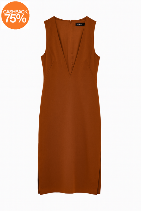 Luisa Spagnoli MADAMERIA Women's Camel Dress |Luisa Spagnoli In Lebanon