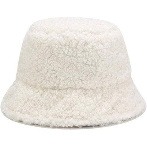 Forever 21 Women's White Faux Fur Bucket Winter Hat |Forever 21 In Lebanon