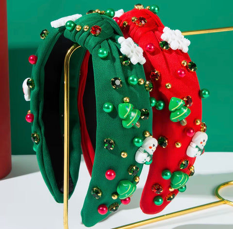 European American Christmas  santa fashion headband