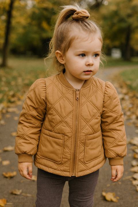 POMPdeLUX Girl's Brown Natascha Jacket  |POMPdeLUX in Lebanon
