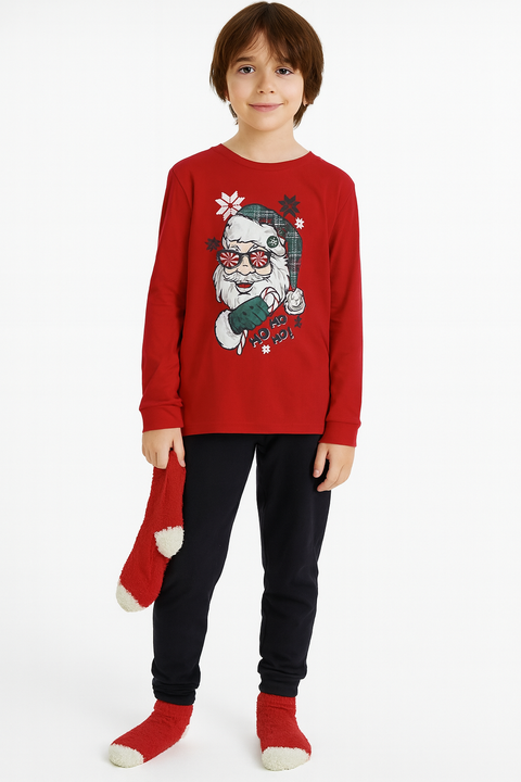 Max & Olivia Boy`s Red Sweatshirt & Socks Set | Max & Olivia In Lebanon
