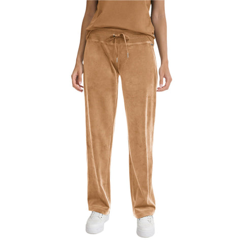 Calvin Klein Women's Beige Velour Wide-Leg Pants|Calvin Klein In Lebanon