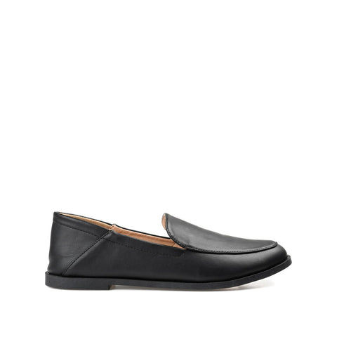Journee Collection Women's Black Corinne Round Toe Loafer Flats |Journee Collection In Lebanon