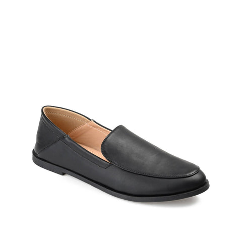 Journee Collection Women's Black Corinne Round Toe Loafer Flats |Journee Collection In Lebanon