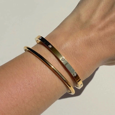 Anne Klein Women's Gold Tone Set Of Two Bangles | Anne Klein In Lebanon