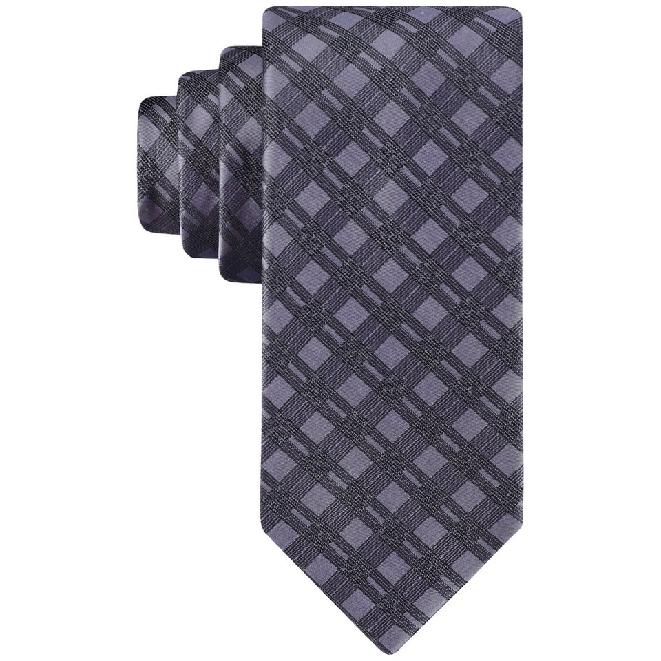 Calvin Klein Men's Lilac Double-Rail Grid Tie | Calvin Klein In Lebanon