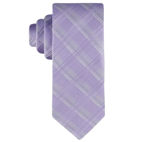Calvin Klein Men's Lilac Plaid Tie | Calvin Klein In Lebanon