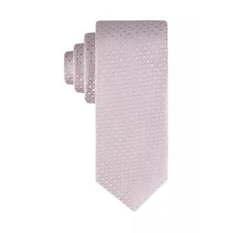 Calvin Klein Men's Dusty Pink Checkered Geo-Print Tie | Calvin Klein In Lebanon