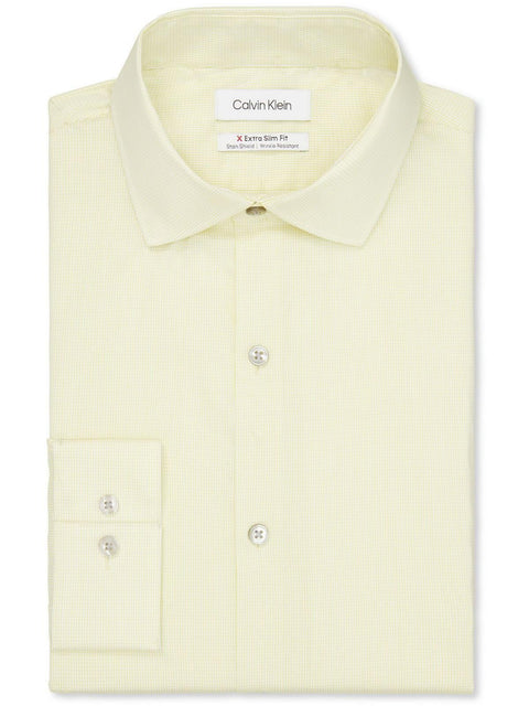 Calvin Klein Men's Light Yellow Shirt ABF484(od33)