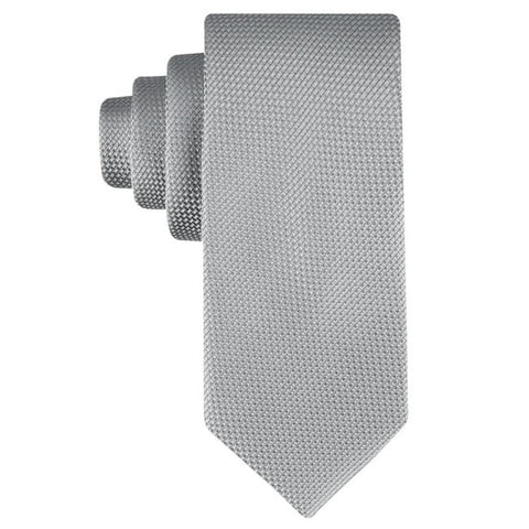 Calvin Klein Men's Silver Grey Regular Fit Elizabeth Texture Tie | Calvin Klein In Lebanon