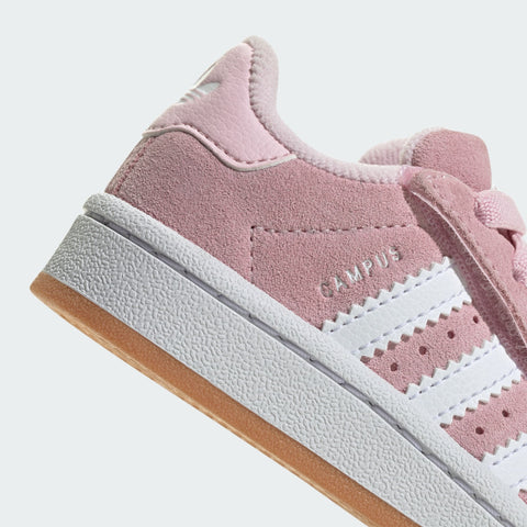 Adidas Baby Girl's Clear Pink/Cloud White/Gum Campus 00s Comfort Closure Elastic Lace Sneakers | Adidas In Lebanon